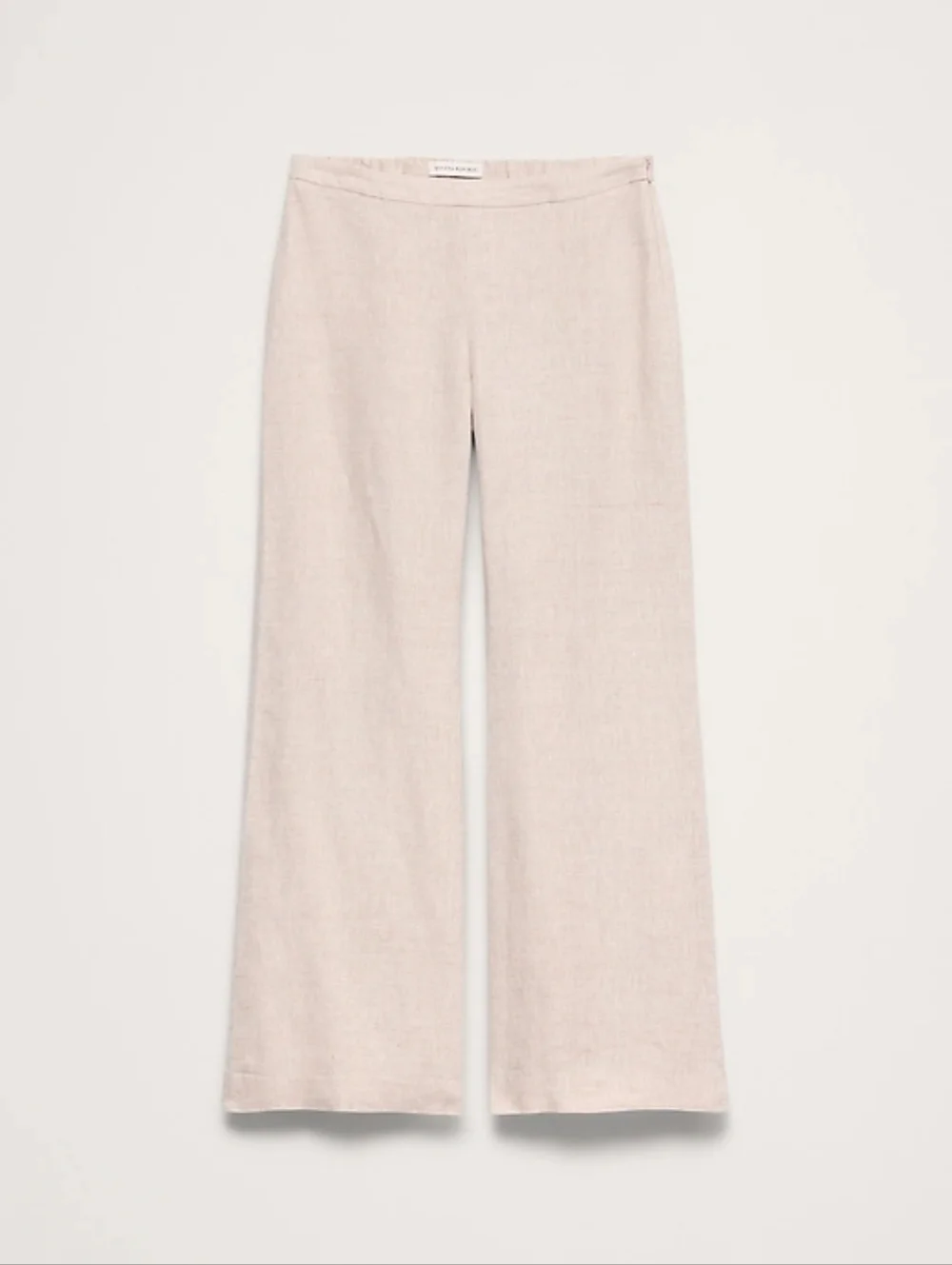 NWT Banana Republic Mid-Rise Kick-Flare Linen Ankle Pant Size 10 In Natural